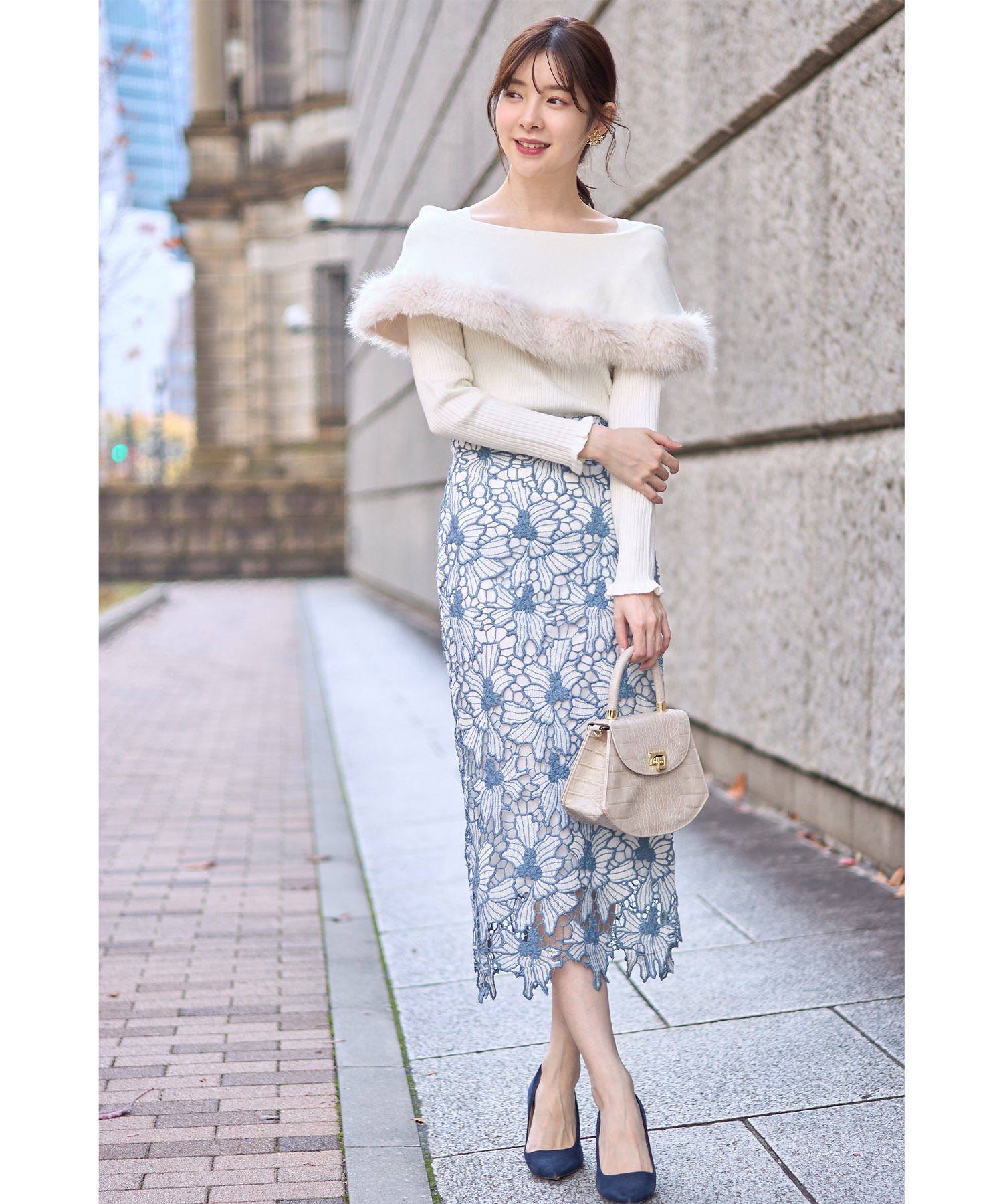 riendaタンクワンピ ＆レースタイトスカート コーデセット♡ rienda official instagram | 繊細なレースが上品なriendaの