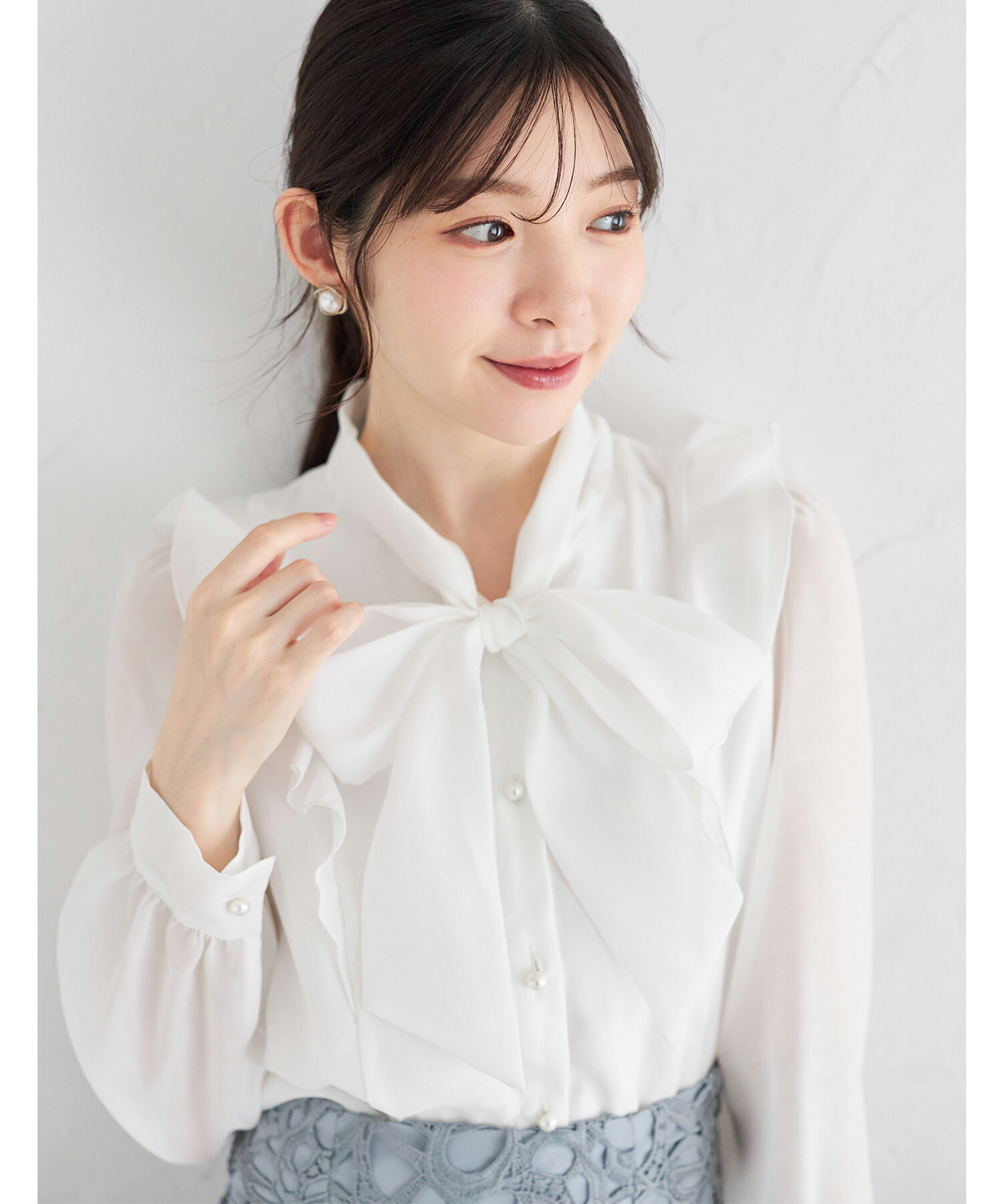 楽天市場】りぼん付きヨークフレアフラワープリントシャーリング