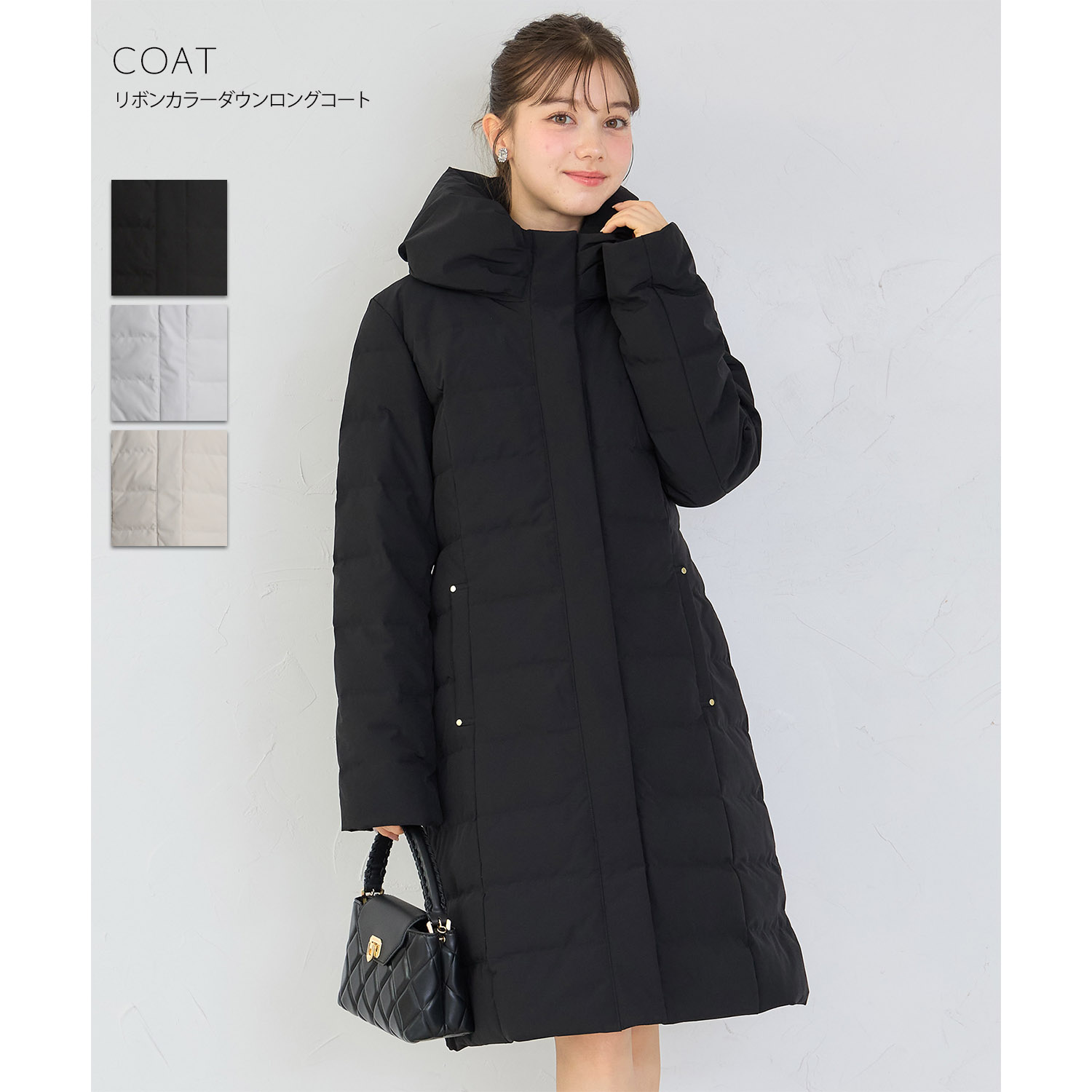 ファー付きりぼん装飾ロングダッフルコート 楽天市場】大人の可愛さを堪能できる取り外し可能なファー付きりぼん