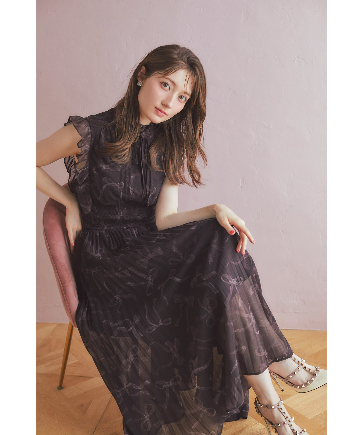 楽天市場】大人の可愛さを堪能できる取り外し可能なファー付きりぼん