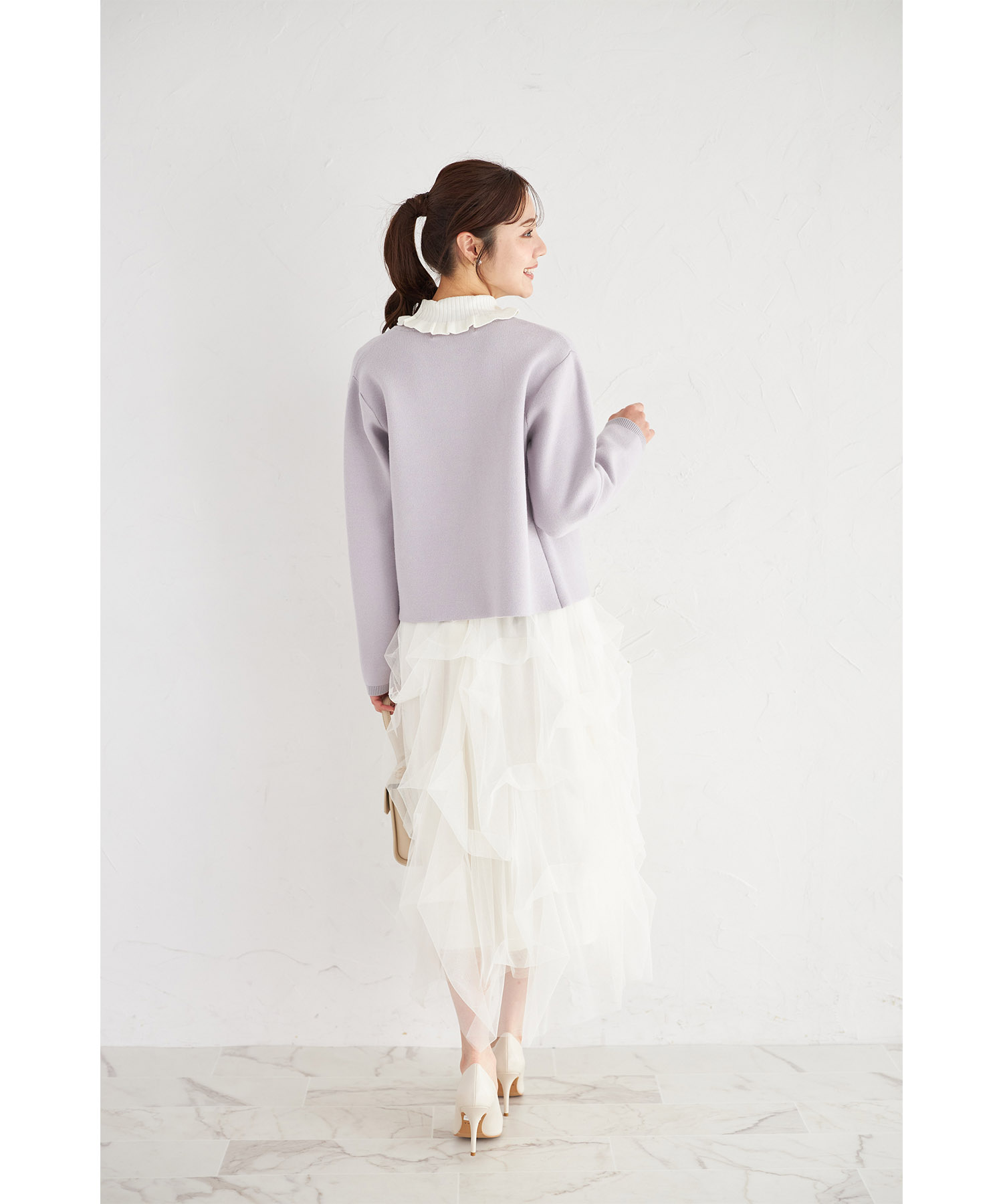 チュールタックバルーンスカートtocco closet(トッコクローゼット