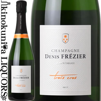 ドニ フレジェ / トロワ クリュ ブリュット [NV] スパークリングワイン 白 辛口 750ml / フランス シャンパーニュ コート・デ・ブラン地区（RM）Denis Frezier
