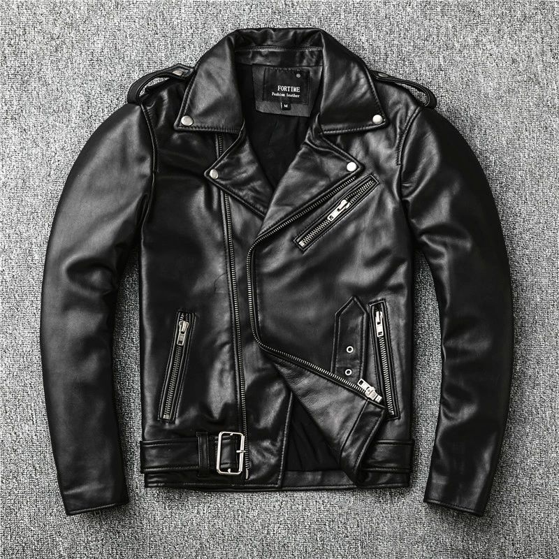 ライダースジャケット レザージャケット 本革 羊革 革ジャン メンズ バイクジャケット S~4XL黒|江熊商事
