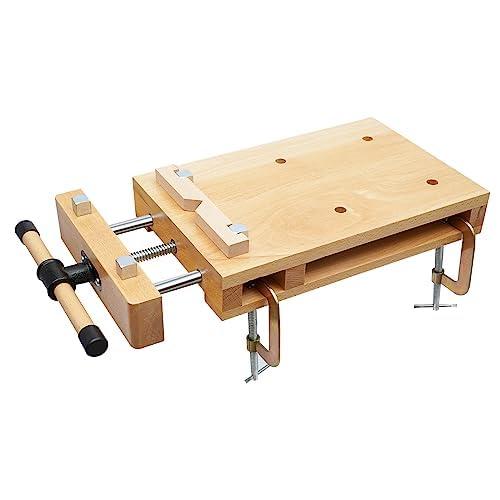 作業台 diy 木工 クランプ 木工 バイス 万力 作業台 Diy 大型 無垢材 卓上 万力 深型 500mm、バイスプライヤー 木工 クランプ、万力 工｜江熊商事