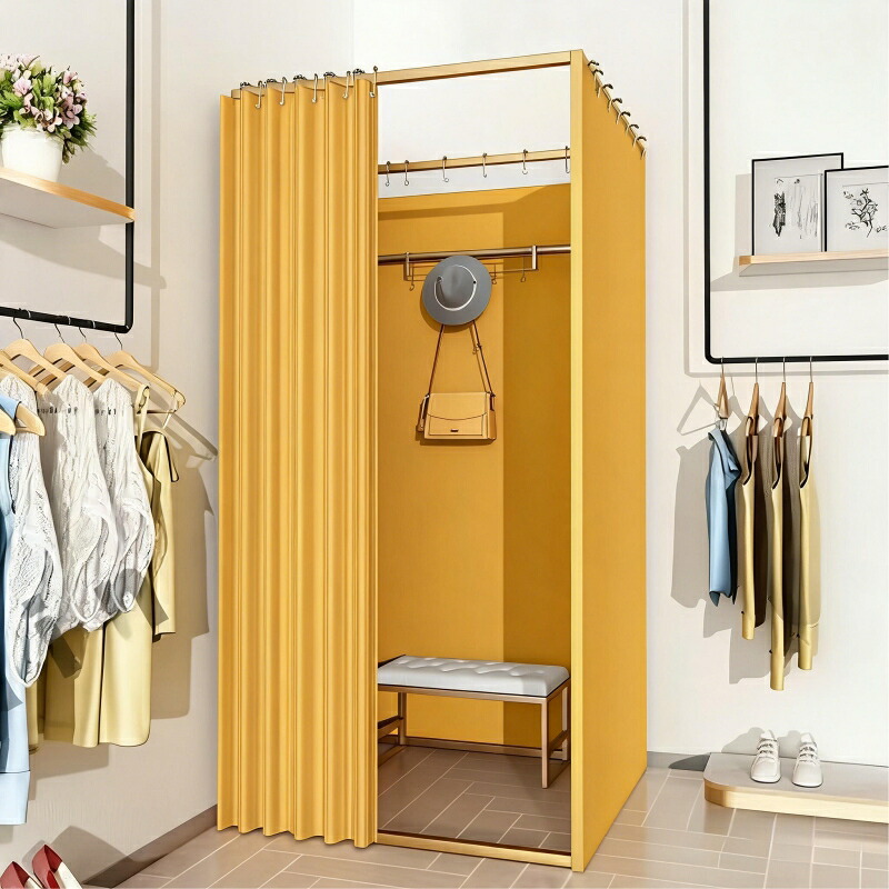 フィッティングルーム 試着室 更衣室 幅100×奥行100×高さ200cm 洋服店 着替え 催事場 イベント フィッティングルーム カーテンタイプ