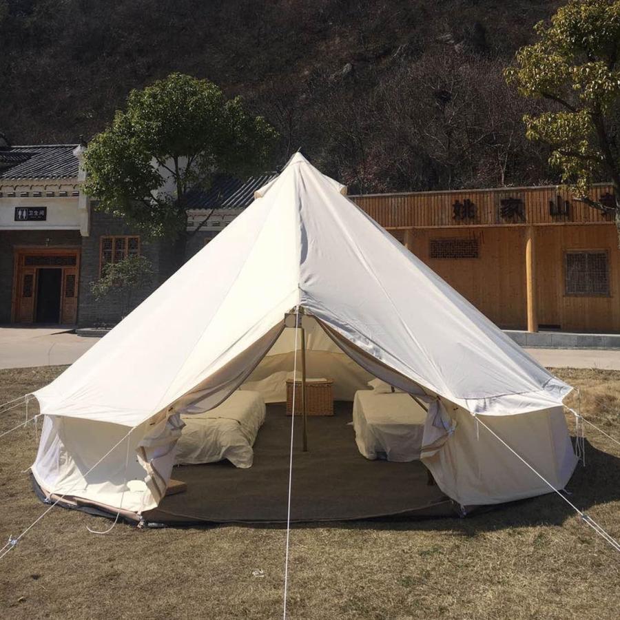 呼びりん幕屋 ワンポールテント5m 雨合羽オックスフォド布 幕屋 多役立つこと 通気 UVとり捨てる はたご屋型幕屋 5~8人用 身寄り難民キャンプに至適 殺虫剤 日用品雑貨・文房具・手芸-その他