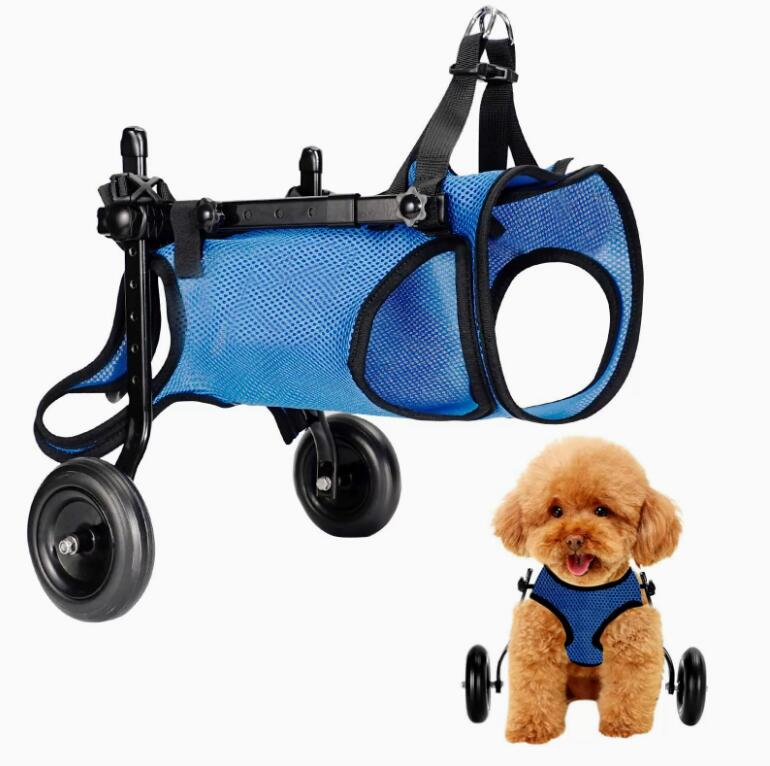 【送料無料】 犬用車椅子 2輪 歩行器 車いす 犬用歩行器 車いす 後ろ足 歩行補助 ペット車椅子 ペット用 軽量 カート リハビリ ドッグウ