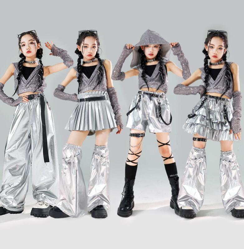 キッズダンス 衣装 キッズ ヒップホップ衣装 ガールズ ダンス衣装 セットアップ ジャズダンス 衣装 HIPHOP ステージ衣装 ガールズ ジ