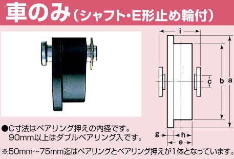 ヨコヅナ WBS-0757 ロタ・ステン重量戸車 75 トロ (2個入)：家づくりと