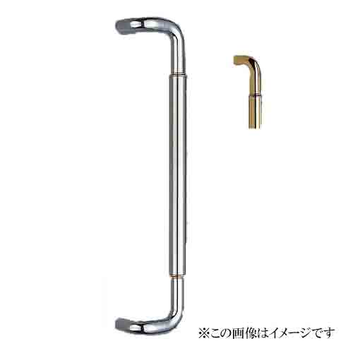 シロクマ 白熊印・ドアー取手 No.257L 丸棒取手　仕上:金