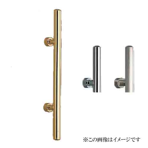 シロクマ 白熊印・ドアー取手 No.142 甲丸丸棒取手　仕上：真チュウ金