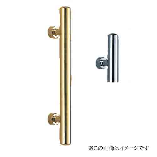 シロクマ 白熊印・ドアー取手 No.156 甲丸丸棒取手　600　仕上：クローム
