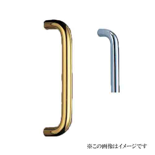 シロクマ 白熊印・ドアー取手 No.75S 真鍮丸棒取手 270 片面用　仕上:金