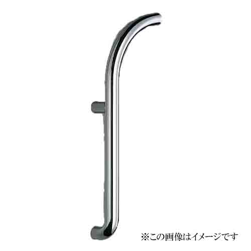 シロクマ 白熊印・ドアー取手 No.109L J形丸棒取手(左)　仕上:クローム