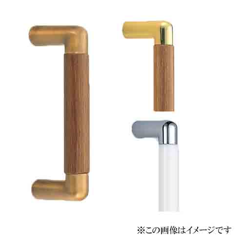 シロクマ 白熊印・ドアー取手 No.147 マルタ取手　仕上：金ウッド｜Ｔｏｄａ-Ｋａｎａｍｏｎｏ
