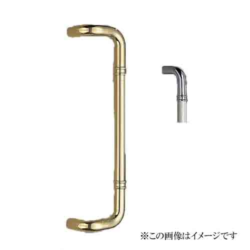 シロクマ 白熊印・ドアー取手 No.253G 丸棒取手 600 仕上:クローム|Toda-Kanamono