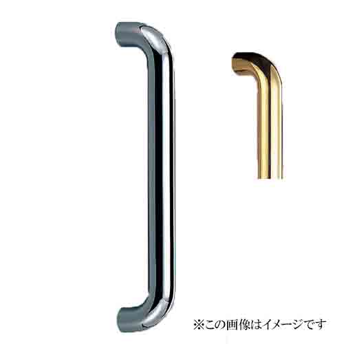 シロクマ 白熊印・ドアー取手 No.86 丸棒取手 大　仕上：金