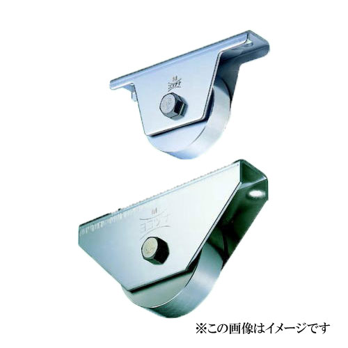 ヨコヅナ JCS-1302 440Cベアリング入 ステンレス鋼掛け目戸車 平型 130粍 / 1個