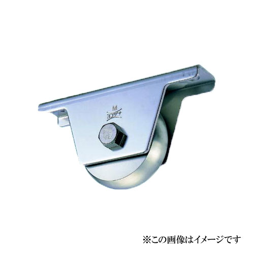 ヨコヅナ JCS-1008 440Cベアリング入 ステンレス鋼掛け目戸車 山R車型 100粍 / 2個入
