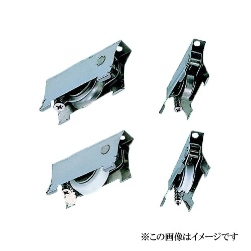 ヨコヅナ AEW-0122 窓枠取替戸車 段違い下框用 平型 ジュラコン(R)車 12型 / 10個入