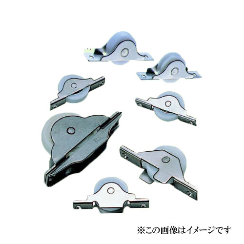ヨコヅナ DES-0361 ベアリング入ジュラコン(R)戸車 丸型 36粍 / 12個入