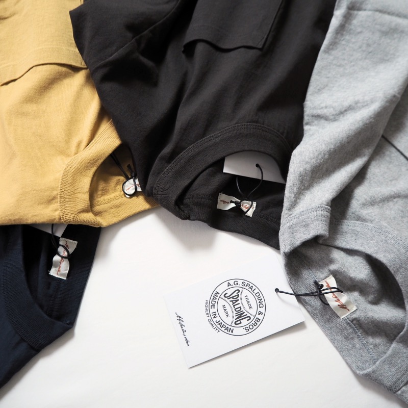 A.G.SPALDING \u0026 BROS A.G.スポルディング＆ブロス ヘビーウェイトポケットティーシャツ / 4色つや