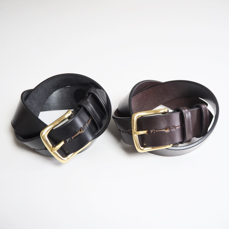 JABEZ CLIFF ジャベツクリフ 胴締め STIRRUP LEATHER BELT 38粍幅 / 2色つや