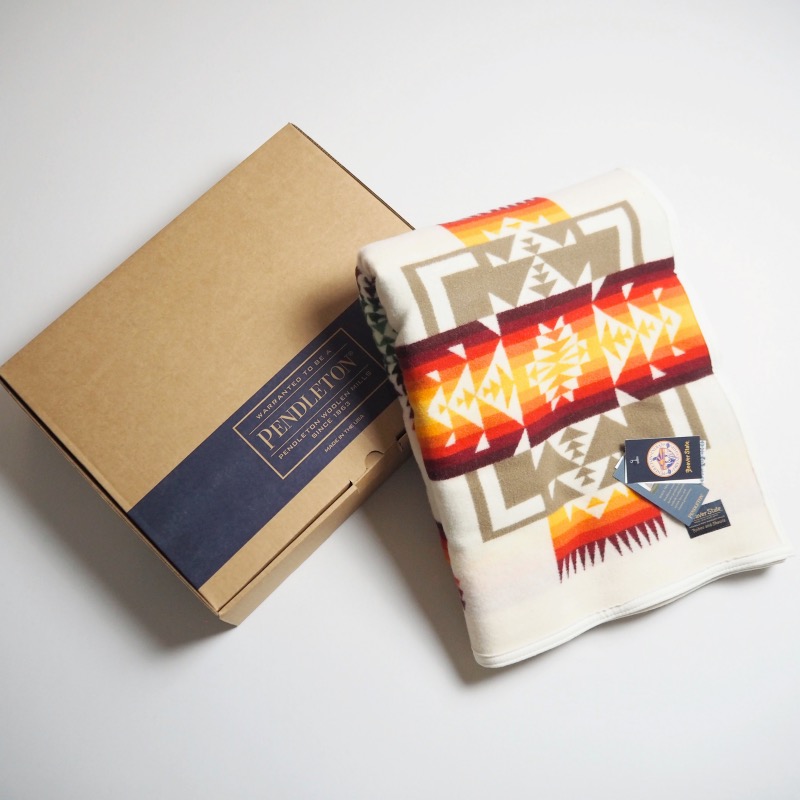 PENDLETON ペンドルトン 大判毛布 CHIEF JOSEPH BLANKET ROBE (163cmx203糎) / IVORY