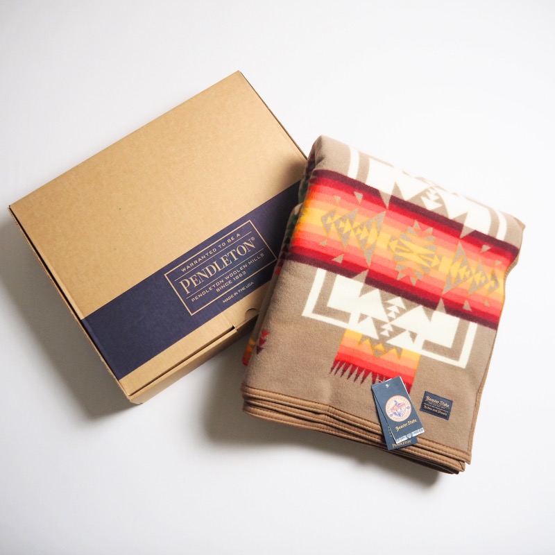PENDLETON ペンドルトン 大判毛布 CHIEF JOSEPH BLANKET ROBE (163cmx203糎) / KHAKI