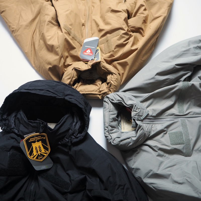 BAF ブルックリンアームドフォース 亜米利加軍民間用真似形 GEN3 ECWCS LEVEL7 PARKA プリマロフトジャケット / 3色合い