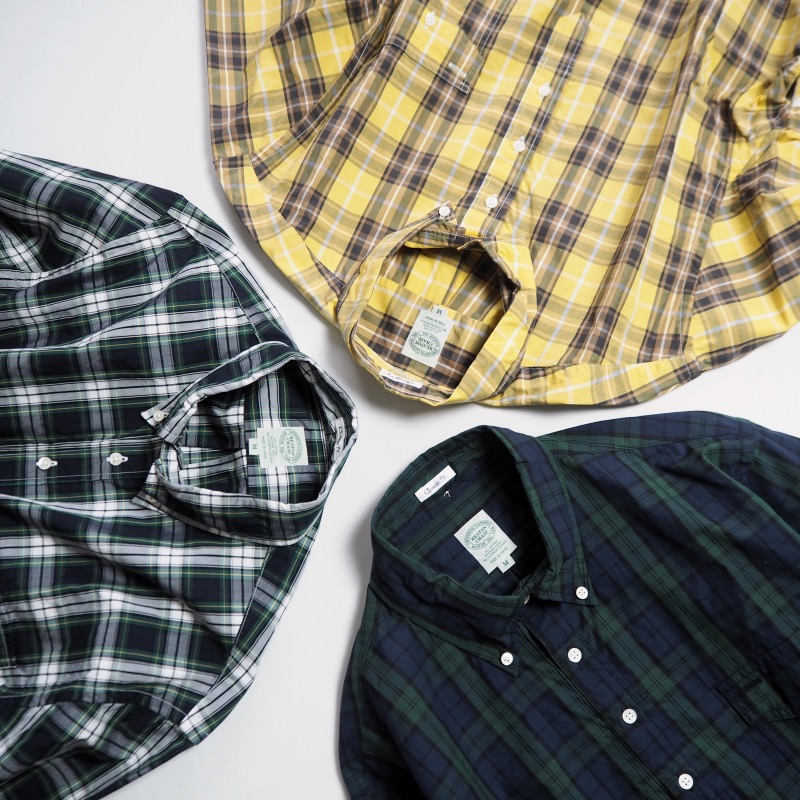 KEATON CHASE キートンチェイス タータンチェックプルオーバーボタンダウンシャツ L/S CLASSIC FIT PULLOVER BD SHIRT BROAD TARTAN CHECK / 3色つや