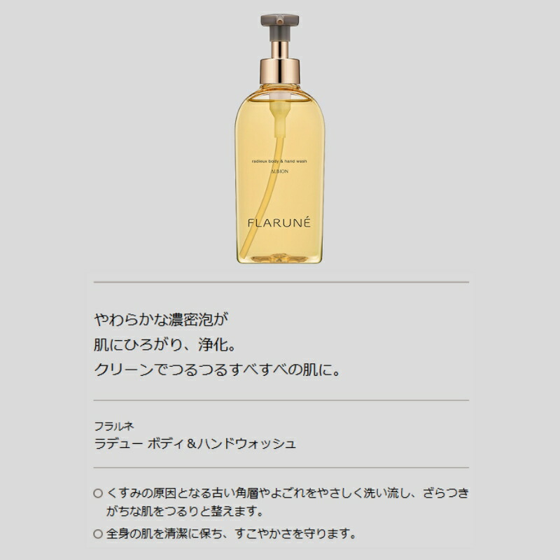 アルビオン フラルネ ラデュー ボディ＆ハンドウォッシュ 250ml +