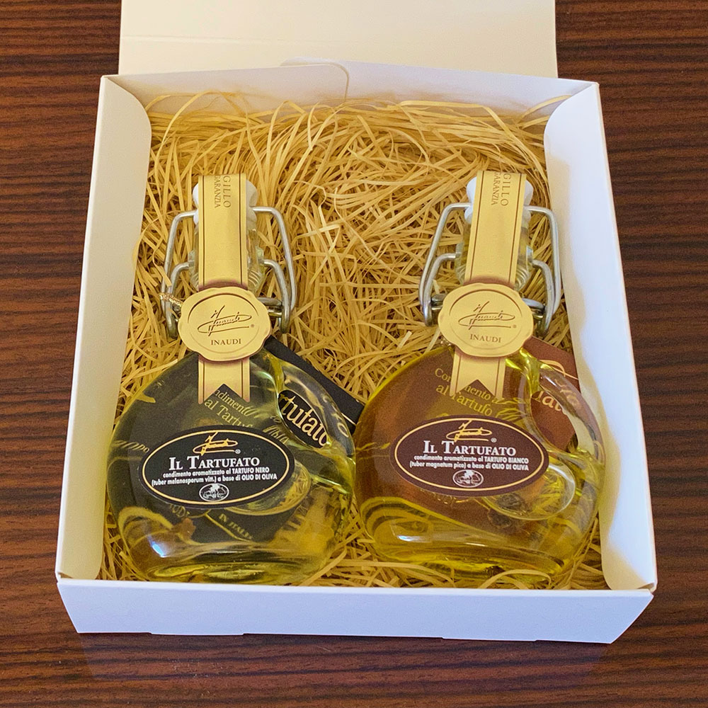 イナウディ  白トリュフオイルと黒トリュフオイル のセット ギフト　イタリア ピエモンテ州 プレゼント Truffle Oil 母の日