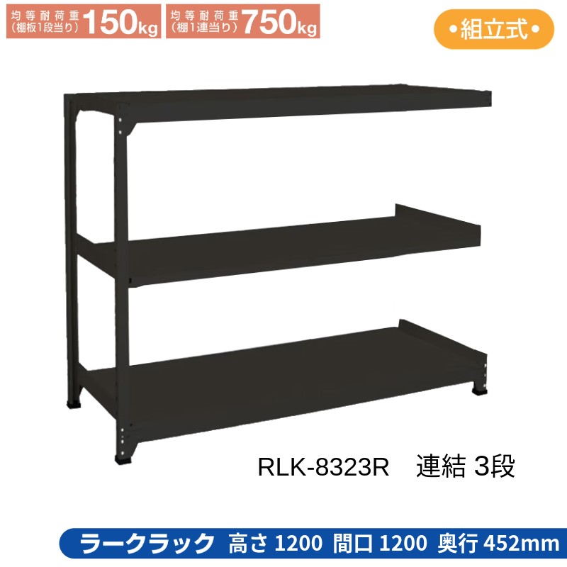 サカエ ラークラック ブラック 【連結 3段】 RLK-8323R 1200×452×1200|T-STYLE