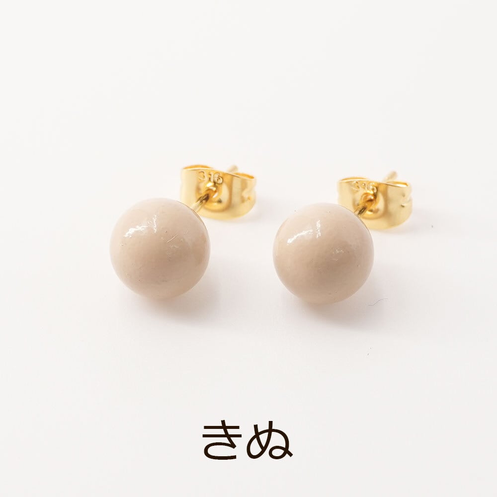 楽天市場】天然うるし珠ピアス／イヤリング（漆珠10mm）輪島