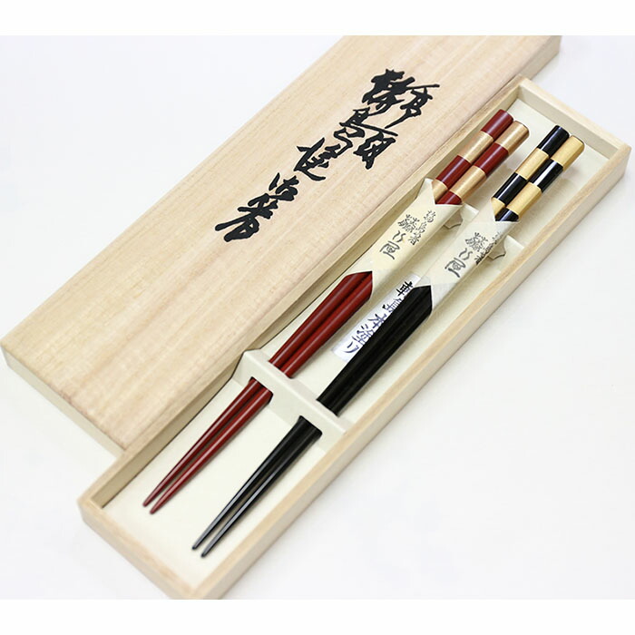 楽天市場】輪島塗 桜沈金 箸置付 黒・朱 夫婦箸 ギフト 大藤漆器 2026