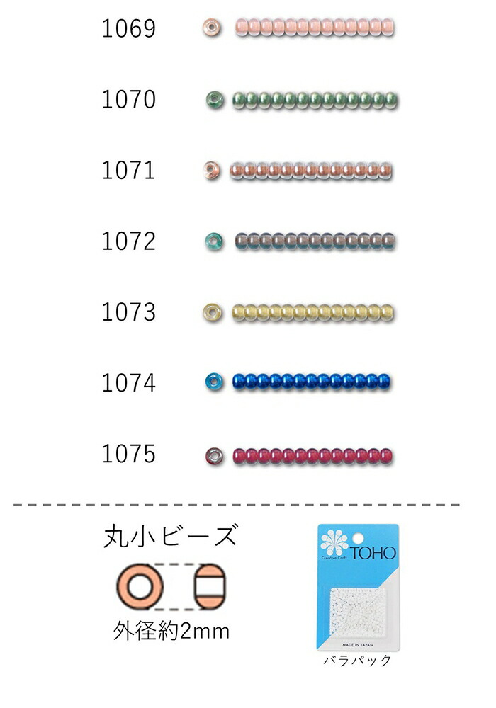 楽天市場】丸小ビーズ(銀メッキ) NO.2120〜2203 バラパック 7g 670粒