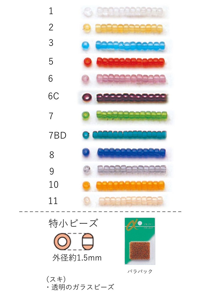 【特小ビーズ(セイロン) NO.141〜151 バラパック 7g 約1750粒 (NO.141 142 143 144 145L 145  146 147 148 150 151) TOHO BEADS STYLE Beads Market