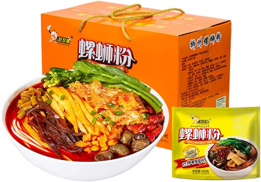 10袋入 好歡螺 螺獅粉 ルオスーフェン 400g インスタント 米粉 辛口 中国で大人気の麺料理 螺粉 中華料理 くせになる 中国広西省特産品 広西省名物 グルメ 中華食材 辛い 激辛 ビーフン びーふん ビーフん 柳州螺獅粉 螺師粉 中国 物産 400g*10袋<br>