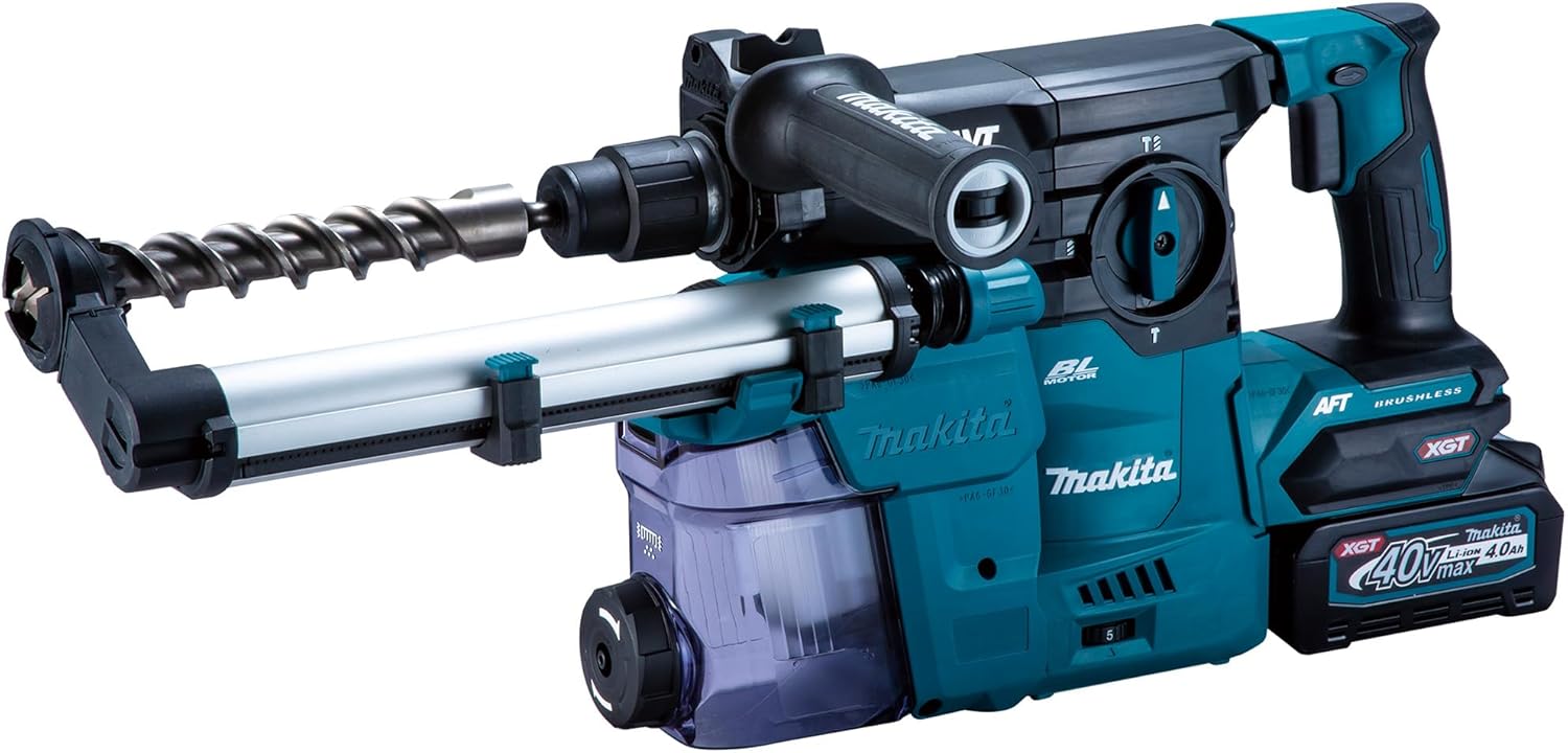 マキタ(Makita) ３０粍申し受ける式ハンマドリル 40Vmax4Ａh バッテリ2本・申し受ける器・容れもの付 HR008GRMXV 定まり品