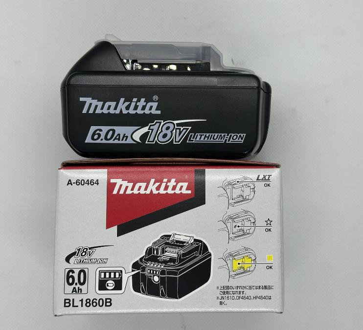 【箱付】マキタ 純然たる リチウムイオンバッテリ BL1860B 18V 6.0Ah A-60464 定め事品 雪見澄ます付き添い人