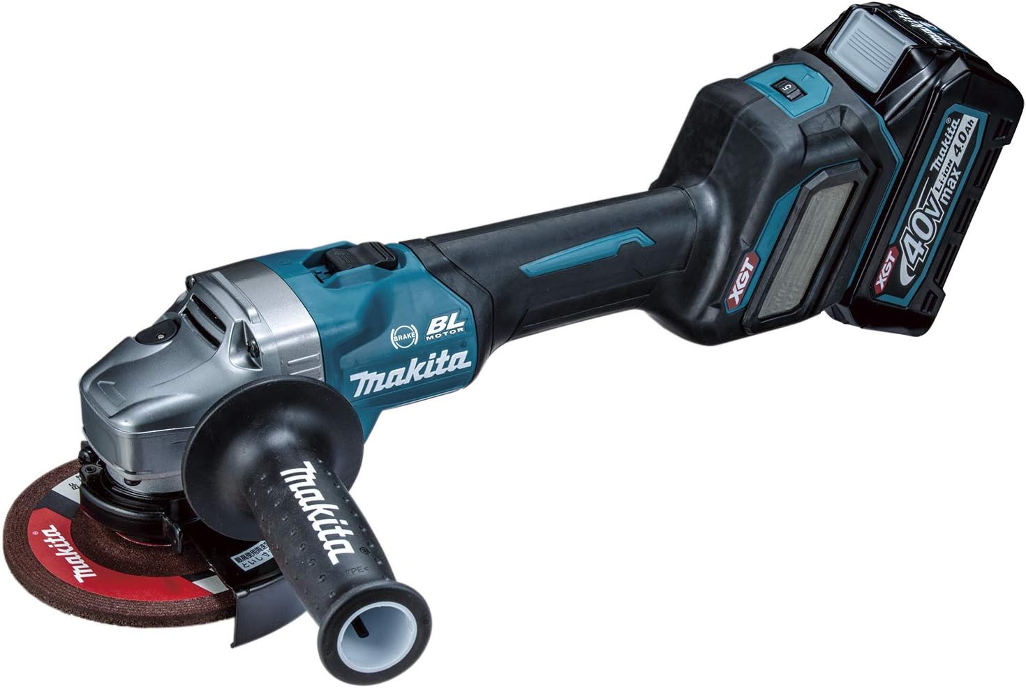 マキタ(makita) 125粍ディスクグラインダ 40Vmax 4Ah バッテリ2本・申し受ける器・容れもの付 GA018GRMX 定め事品