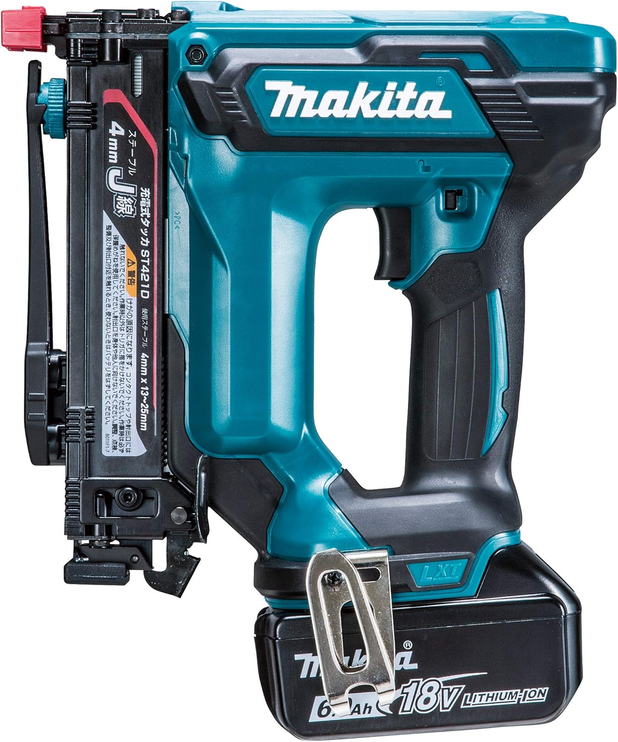マキタ(makita) 申し受ける式タッカ 18V6Ah バッテリ・申し受ける器・容れもの付 ST421DRG 定まり品