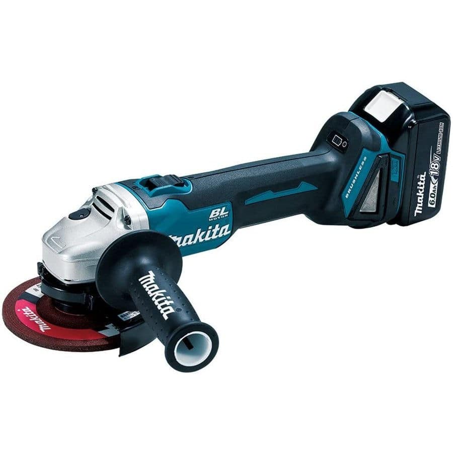 マキタ(Makita) １２５粍申し受ける式ディスクグラインダ 18V6Ah バッテリ2本・申し受ける器・入れもの付 GA504DRGXN 置き目品