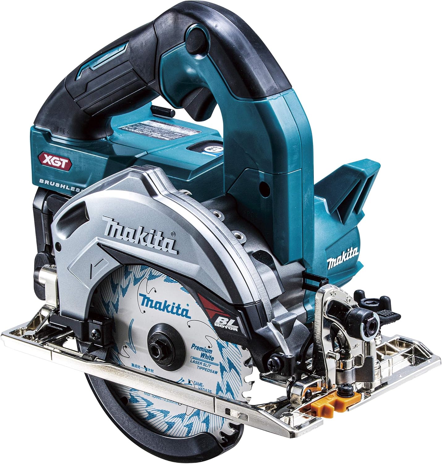 マキタ(Makita) 40Vmax １２５粍申し受ける式マルノコ（青）2.5Ah バッテリ2本・申し受ける器・入れもの付 HS007GRDX 置き目品 花・ガーデン・DIY-DIY・工具
