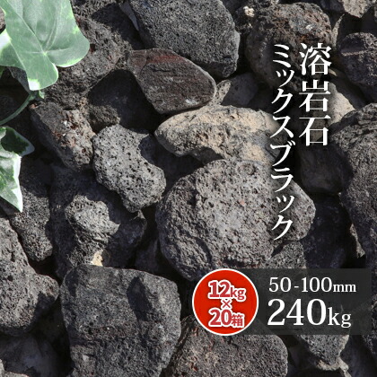 在庫一掃 溶岩石 ミックスブラック 50 100mm 240kg 12kg以上 箱 ロックガーデン 庭石 庭 石 熔岩 ガーデニング 園芸 庭園 レイアウト アクアリウム 縁石 花壇 土留め 土留め石 テラリウム アクアリウム用品 水槽 レイアウト用品 造園 東海砂利 店 最高の