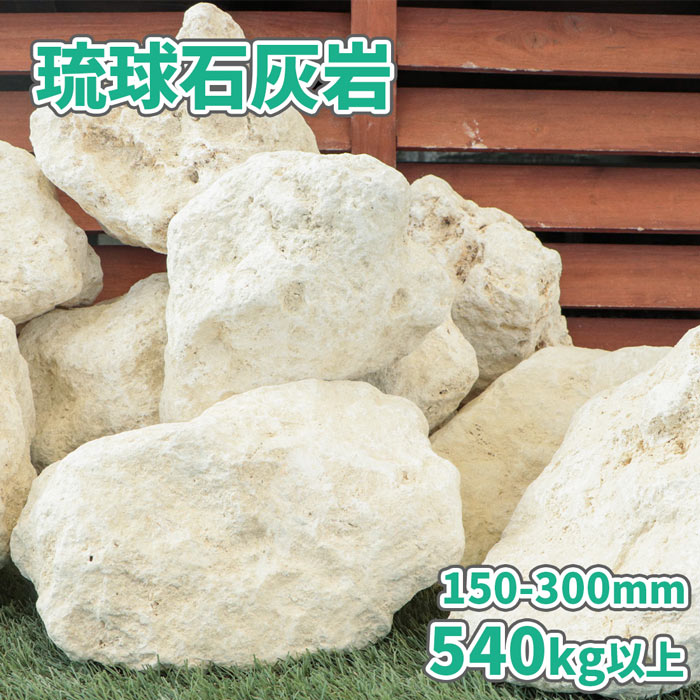 ＼ポイント5倍!!18日限定♪／ 琉球石灰岩 150-300mm 540kg (18kg以上×30箱) | 庭 石 おしゃれ 大量 庭石 置き石 販売 ロックガーデン 割栗石 レイアウト 洋風 ガーデン 園芸 ガーデニング ドライガーデン 砕石 大 大きい XL 割栗 グリ ぐり 栗石 ごろた ゴロタ