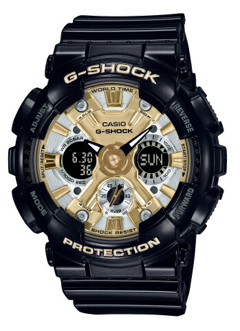 CASIO カシオ G-SHOCK Gぼうぜん自失 ジーショック ボーイズサイズ 外国で模範例 GMA-S120GB-1A メンズ腕時計-腕時計