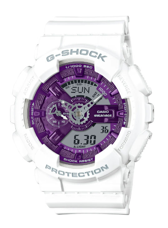 カシオ Gショック　 海外モデル GMA-S110VW-6A 新品 Casio G-Shock GMA-S110VW-6A Translucent Purple Analog