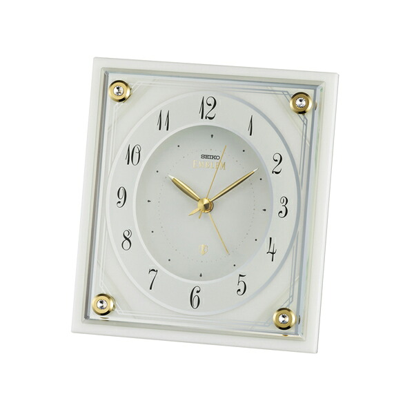 【お取寄せ品】セイコークロック 目覚まし時計「セイコーエムブレム」HR592W|T.Time
